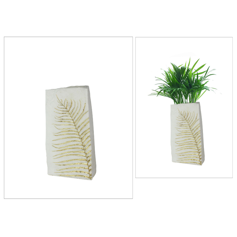 JARRON HOJA ORO MEDIANO