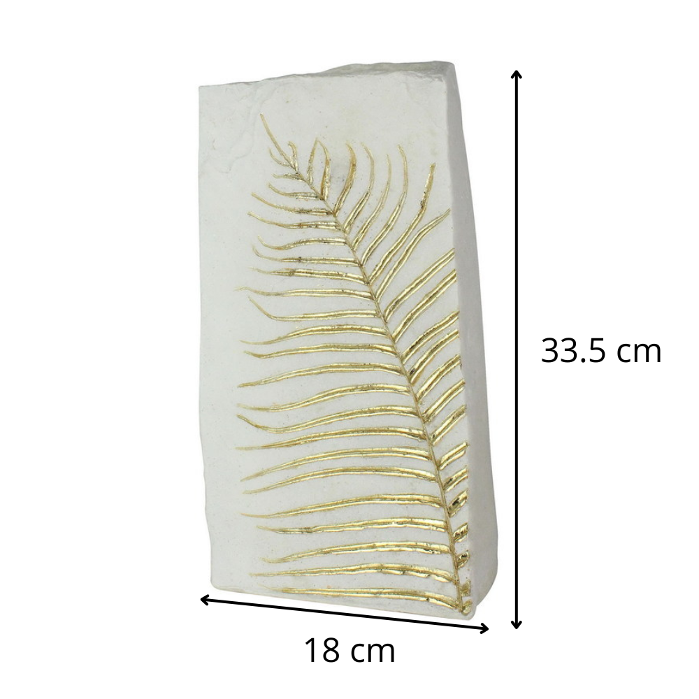 JARRON HOJA ORO MEDIANO