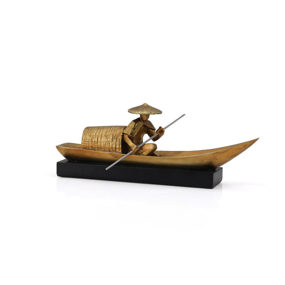 PESCADOR BALI SENTADO RESINA