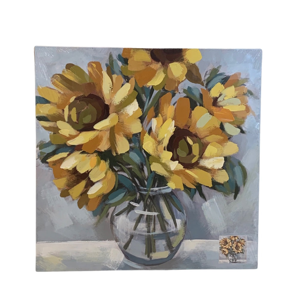 Cuadro Girasoles 80x80