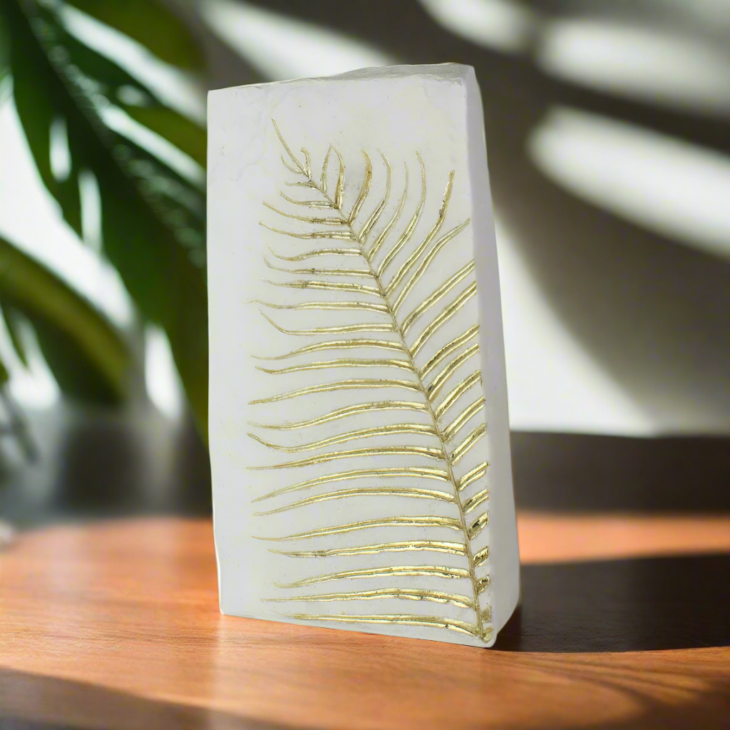 JARRON HOJA ORO MEDIANO