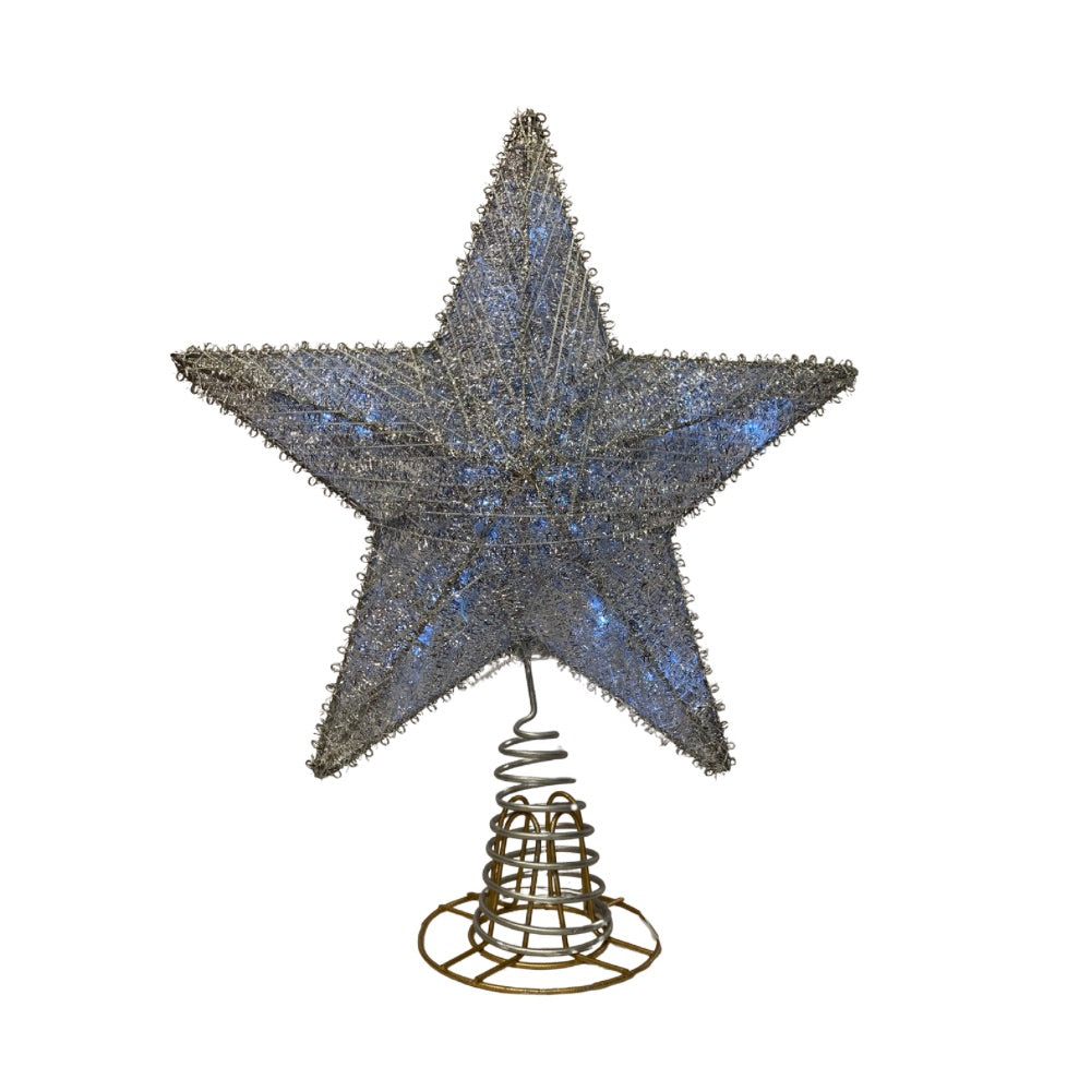Estrella Plata para árbol navideño