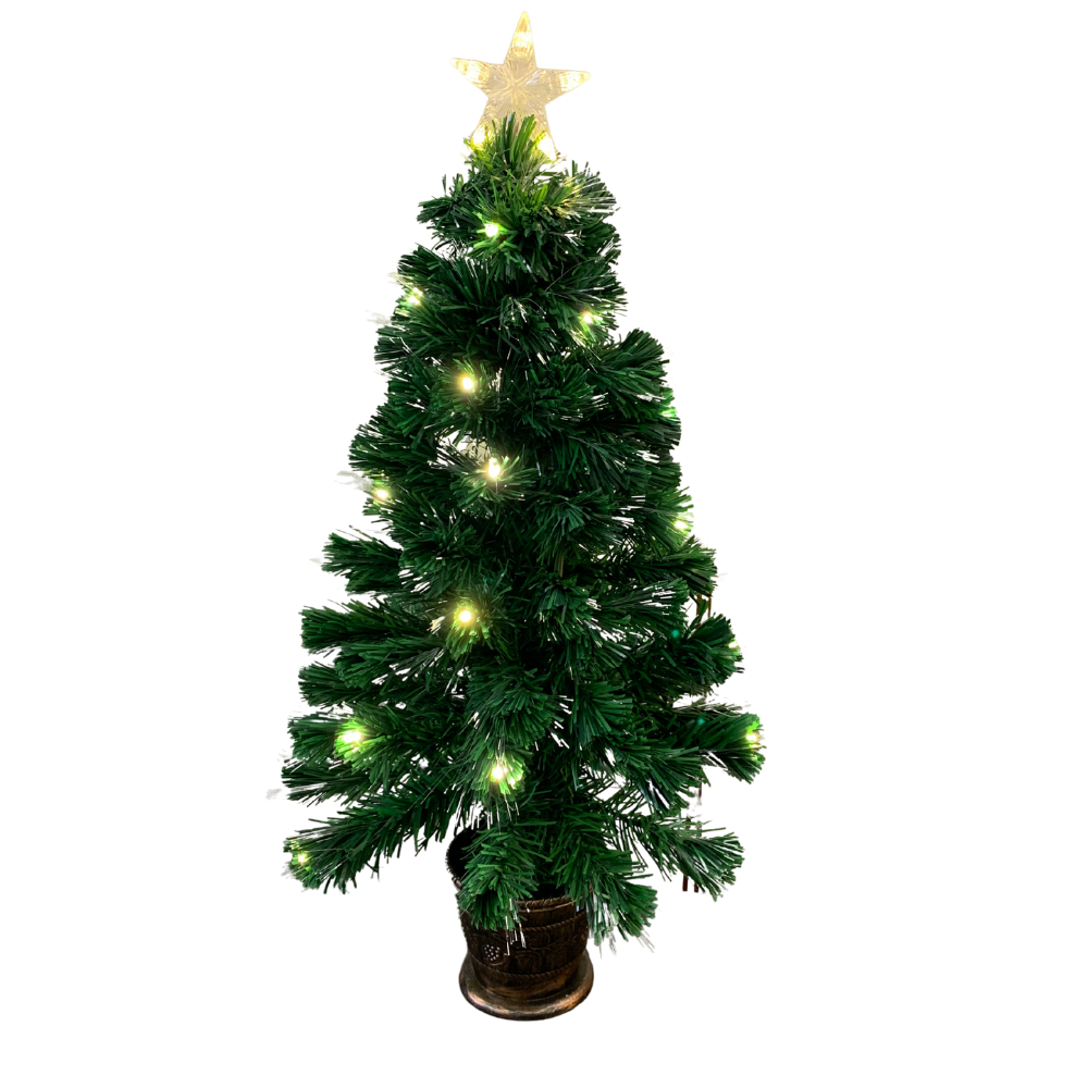 Árbol Navideño 90cm con base y luces