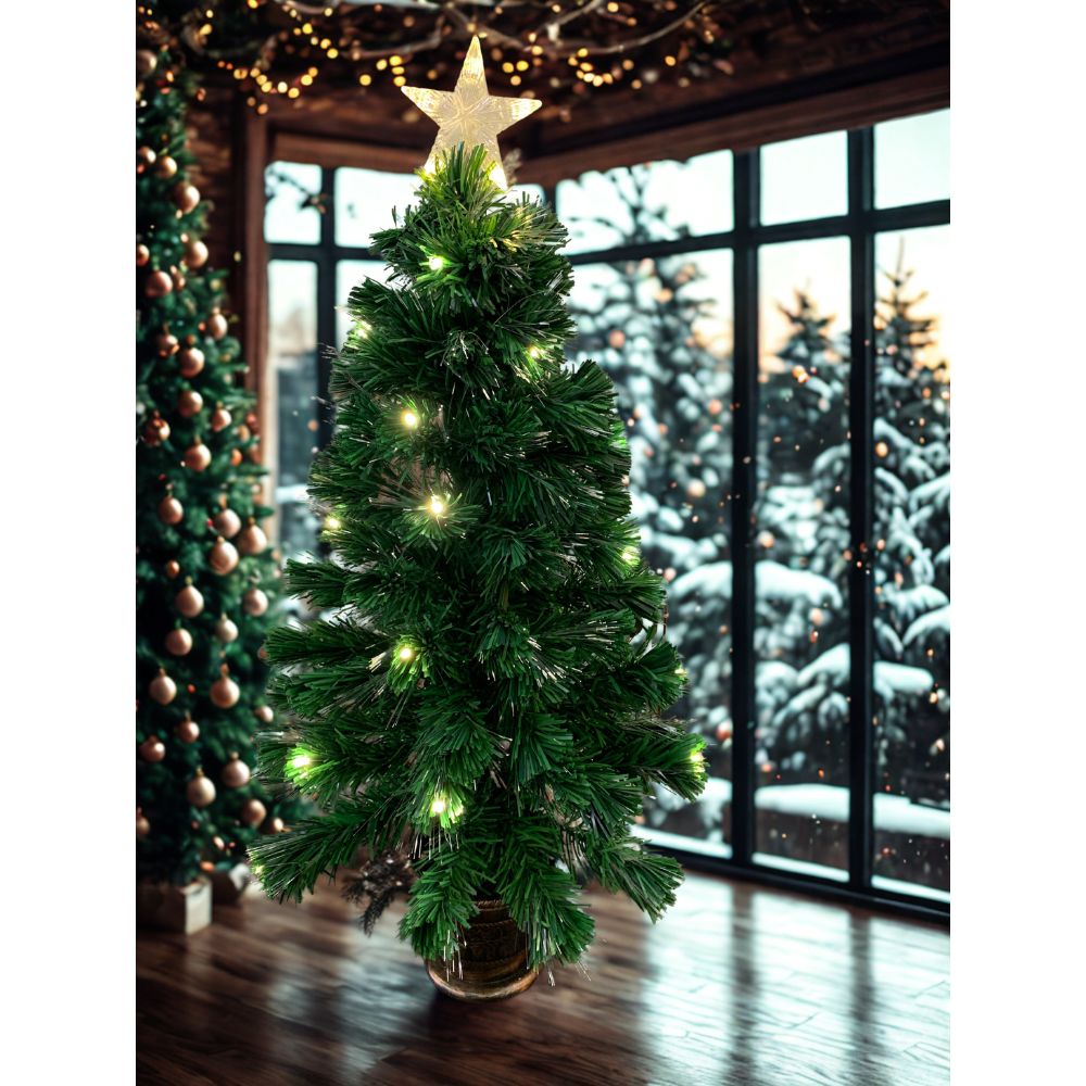 Árbol Navideño 90cm con base y luces