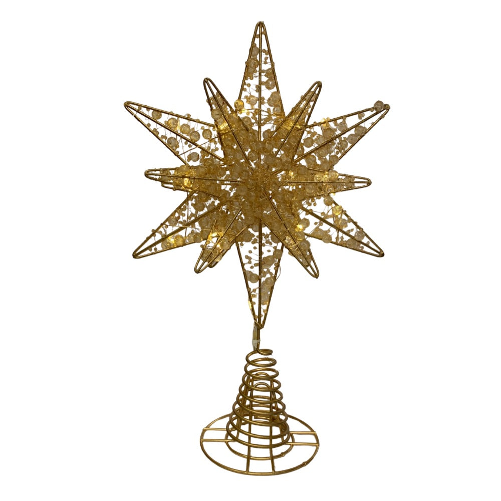 Estrella Perla para Árbol Navideño