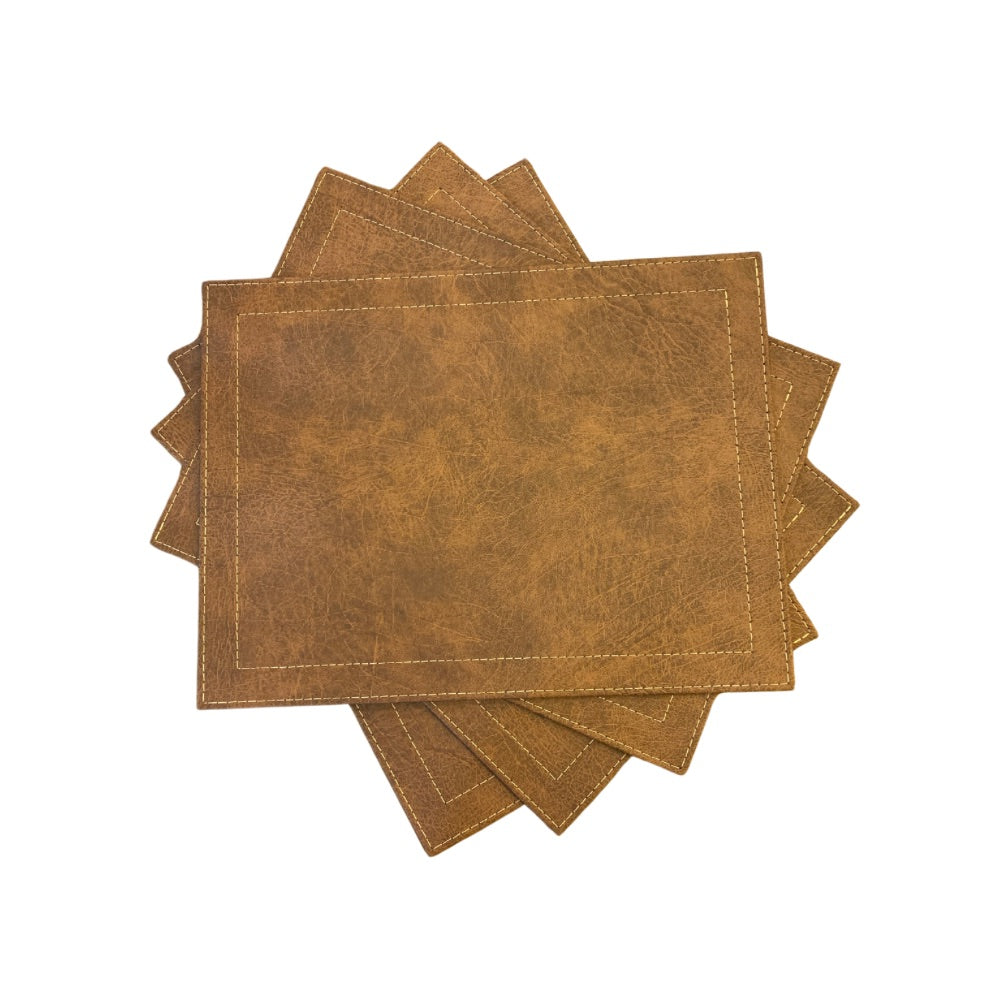 Set 4 individuales ecocuero