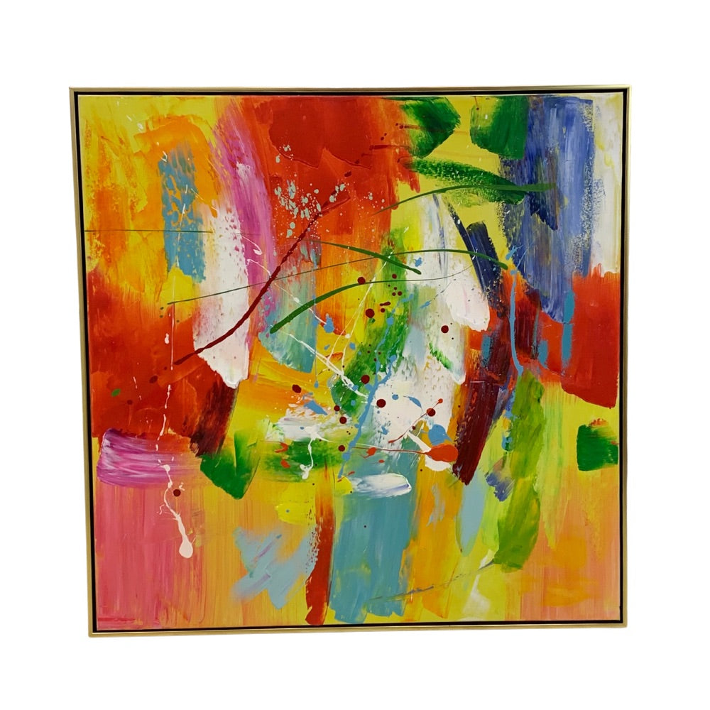 Cuadro Enmarcado Happiness 80x80