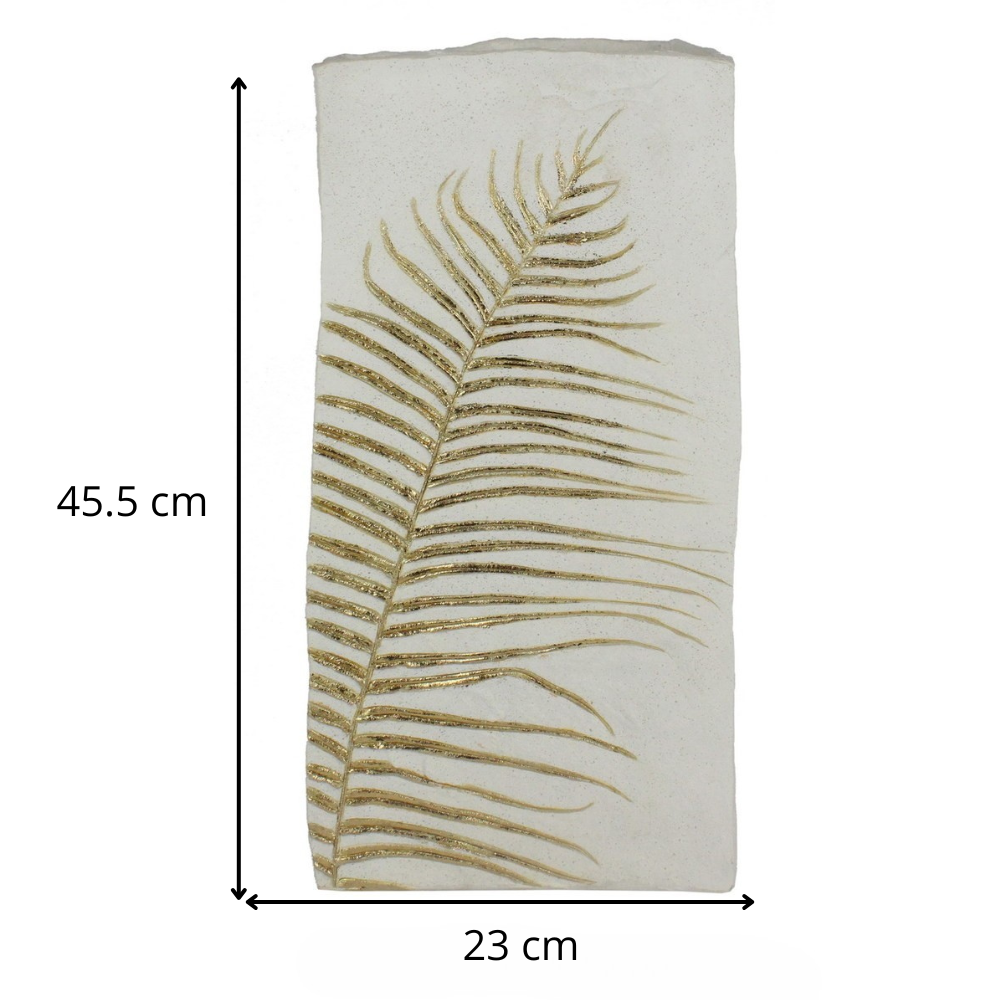 JARRON HOJA ORO GRANDE