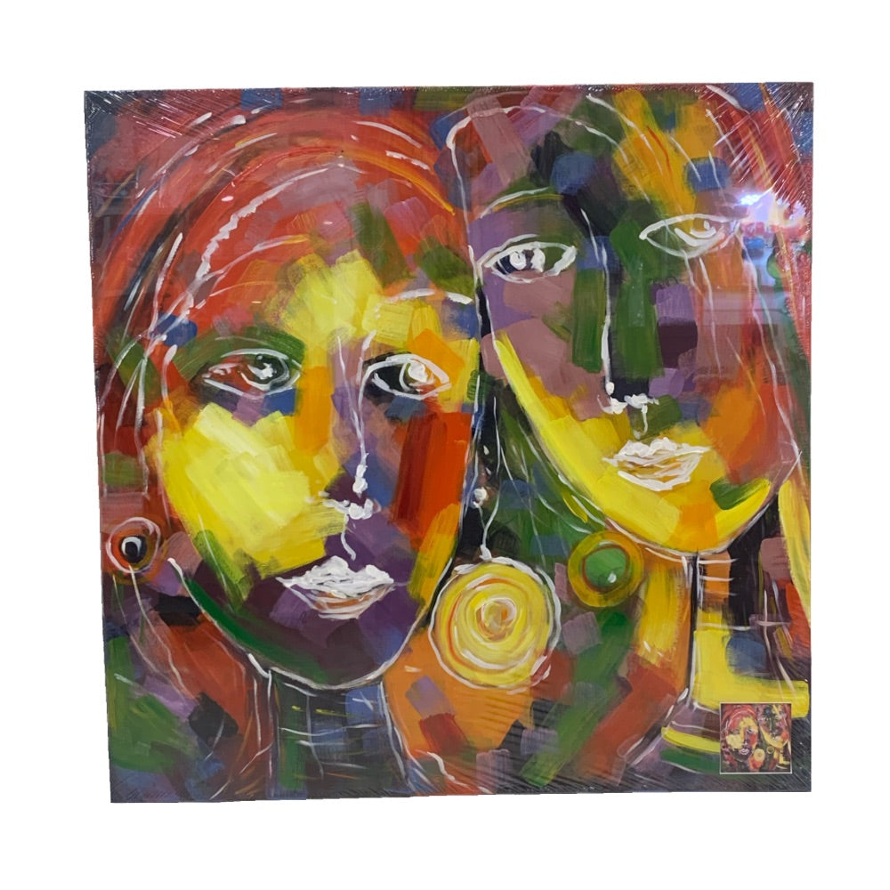 Cuadro Bellas 100x100