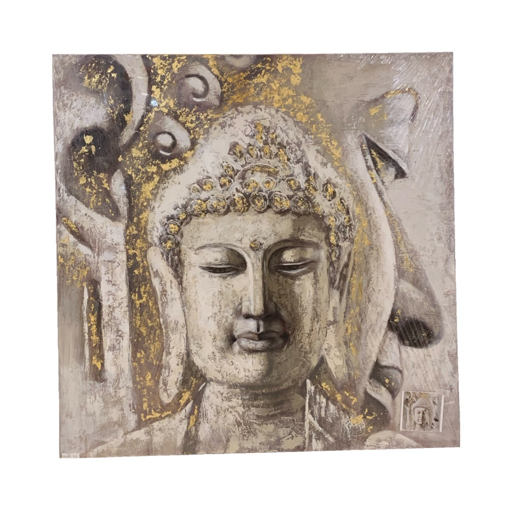 Cuadro Buda Doble 100x100
