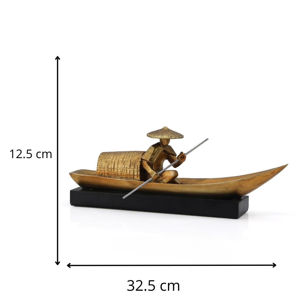 PESCADOR BALI SENTADO RESINA