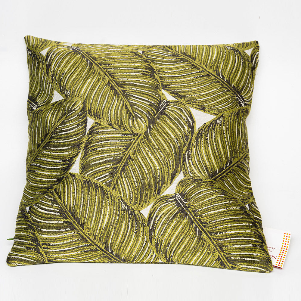 FUNDA COJIN DISEÑO HOJA 3 COLORES