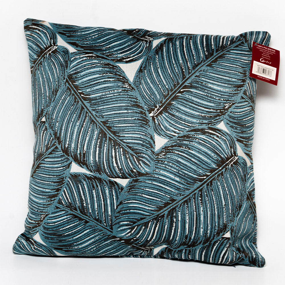 FUNDA COJIN DISEÑO HOJA 3 COLORES