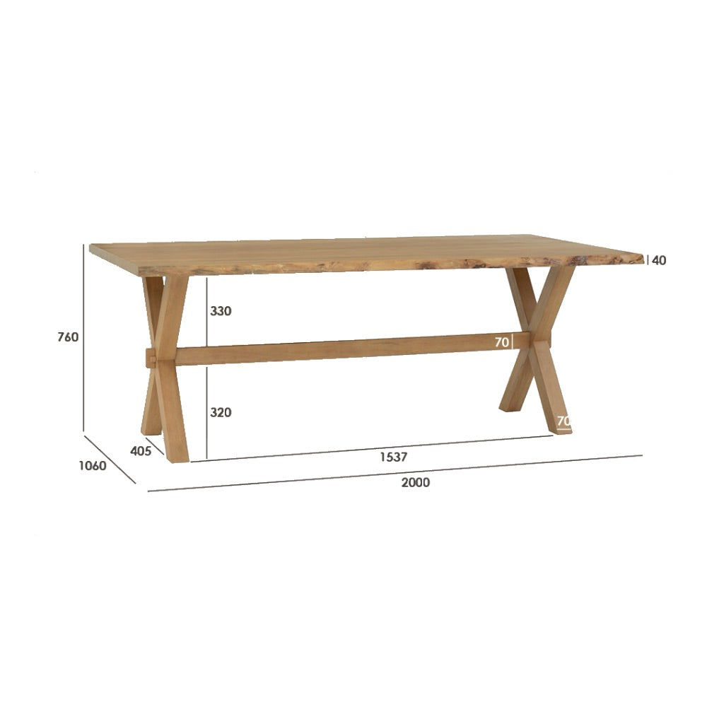Juego Comedor Alford 8 Sillas Roble