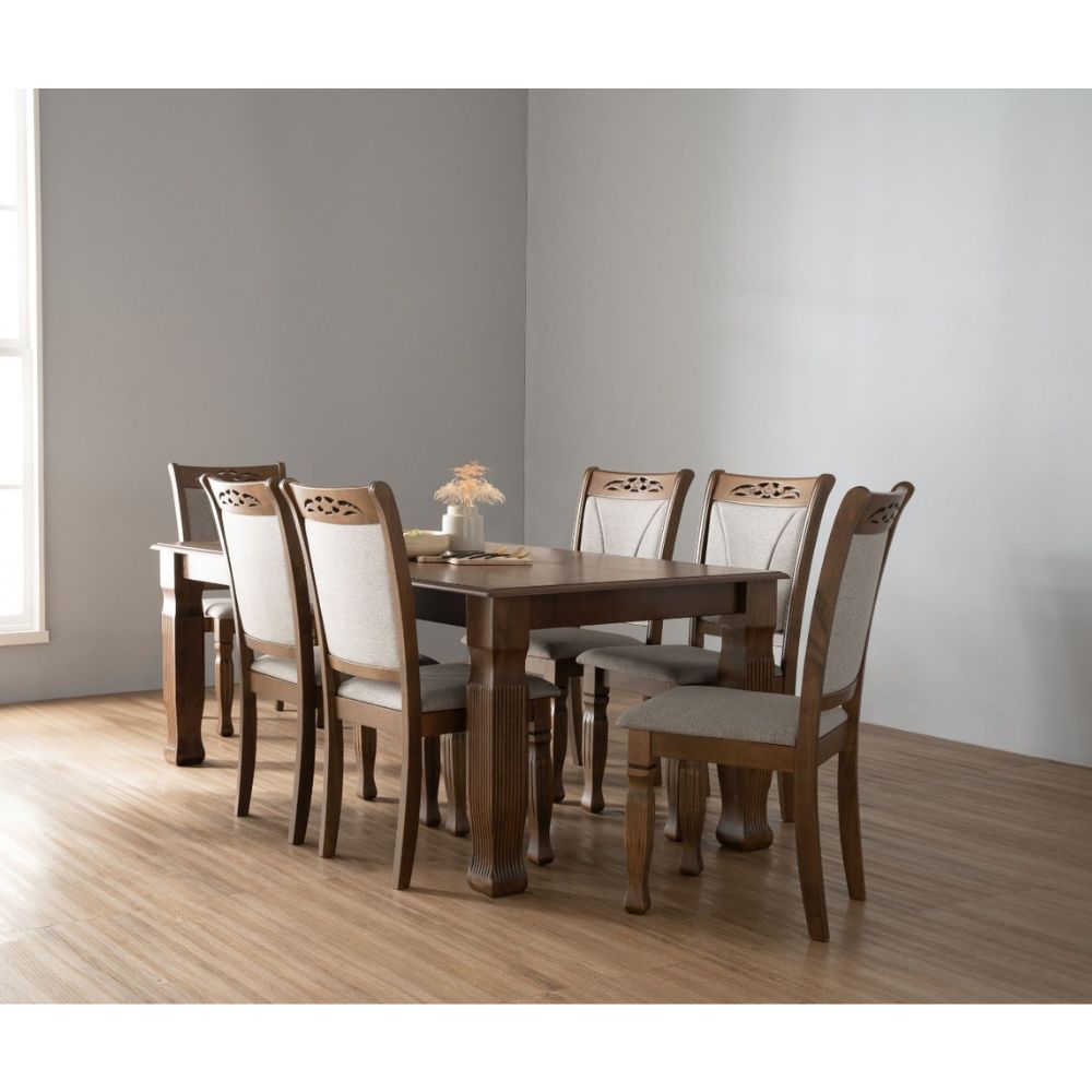 JUEGO COMEDOR TEGUS X6 SILLAS