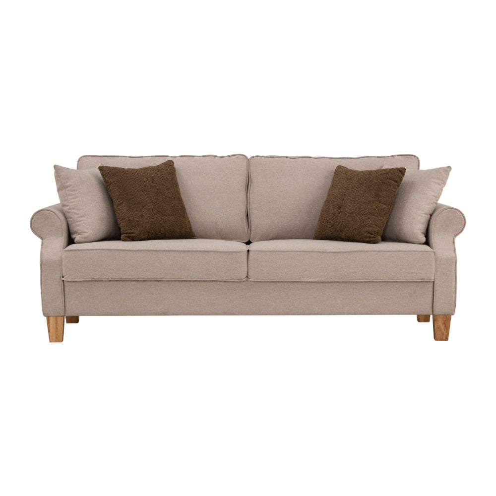 SOFA IMPALA BEIGE 3 Cuerpos