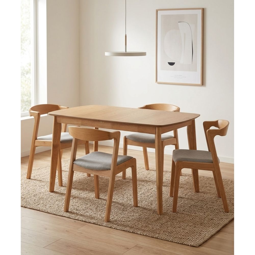 JUEGO COMEDOR ARTHUR EXTENSIBLE X4 SILLAS