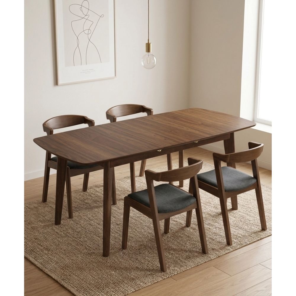 JUEGO COMEDOR ARTHUR EXTENSIBLE X4 SILLAS