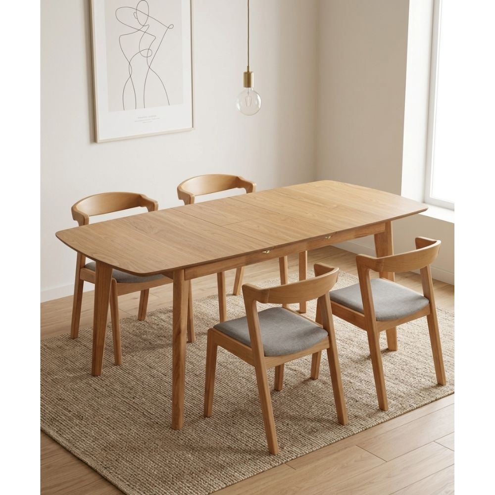 JUEGO COMEDOR ARTHUR EXTENSIBLE X4 SILLAS