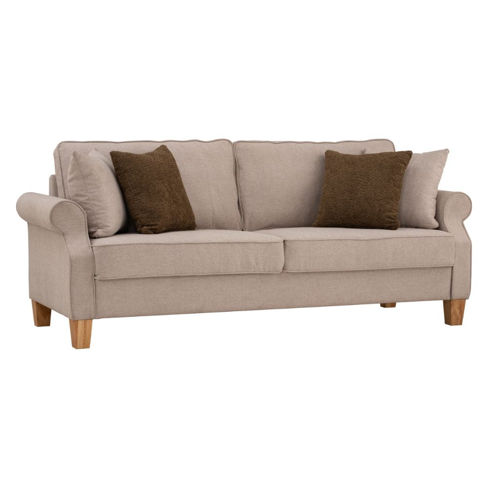 SOFA IMPALA BEIGE 3 Cuerpos