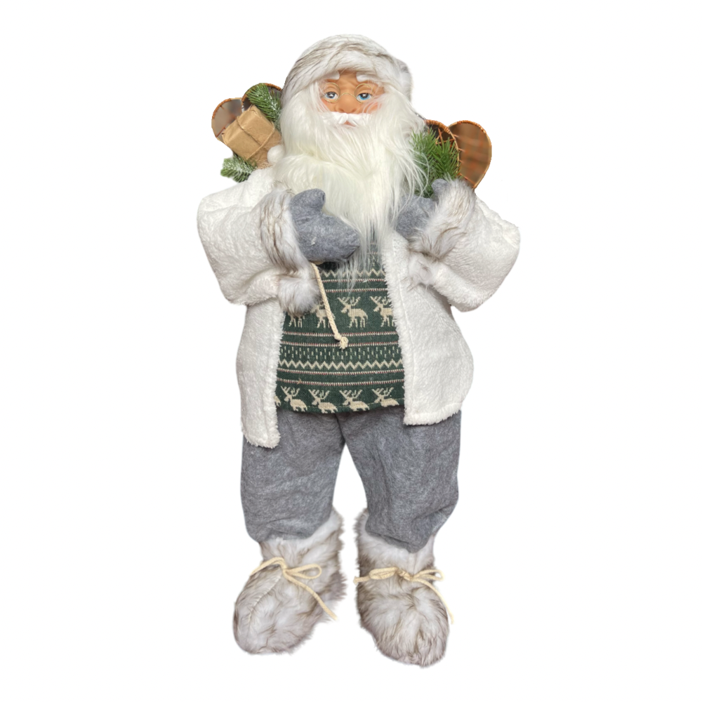 Santa Claus Blanco Grande 80cm