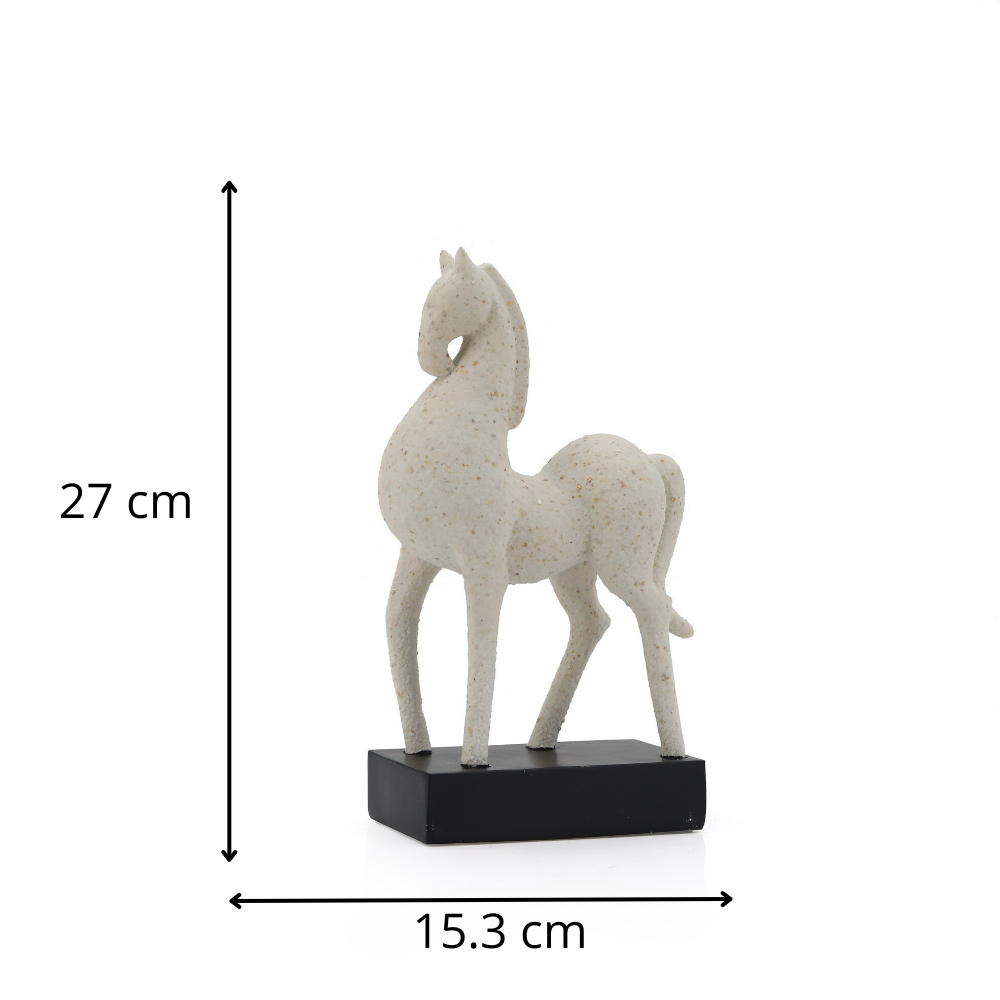 CABALLO INGLES PIEDRA CON BASE RESINA