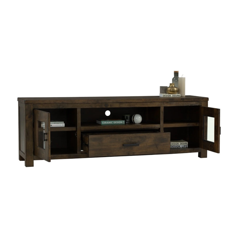 Tv Rack Leyton 1.8m Madera Roble