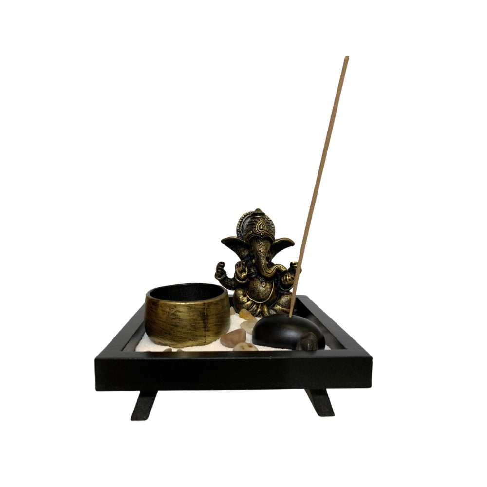Ganesha Incienso y Porta Vela