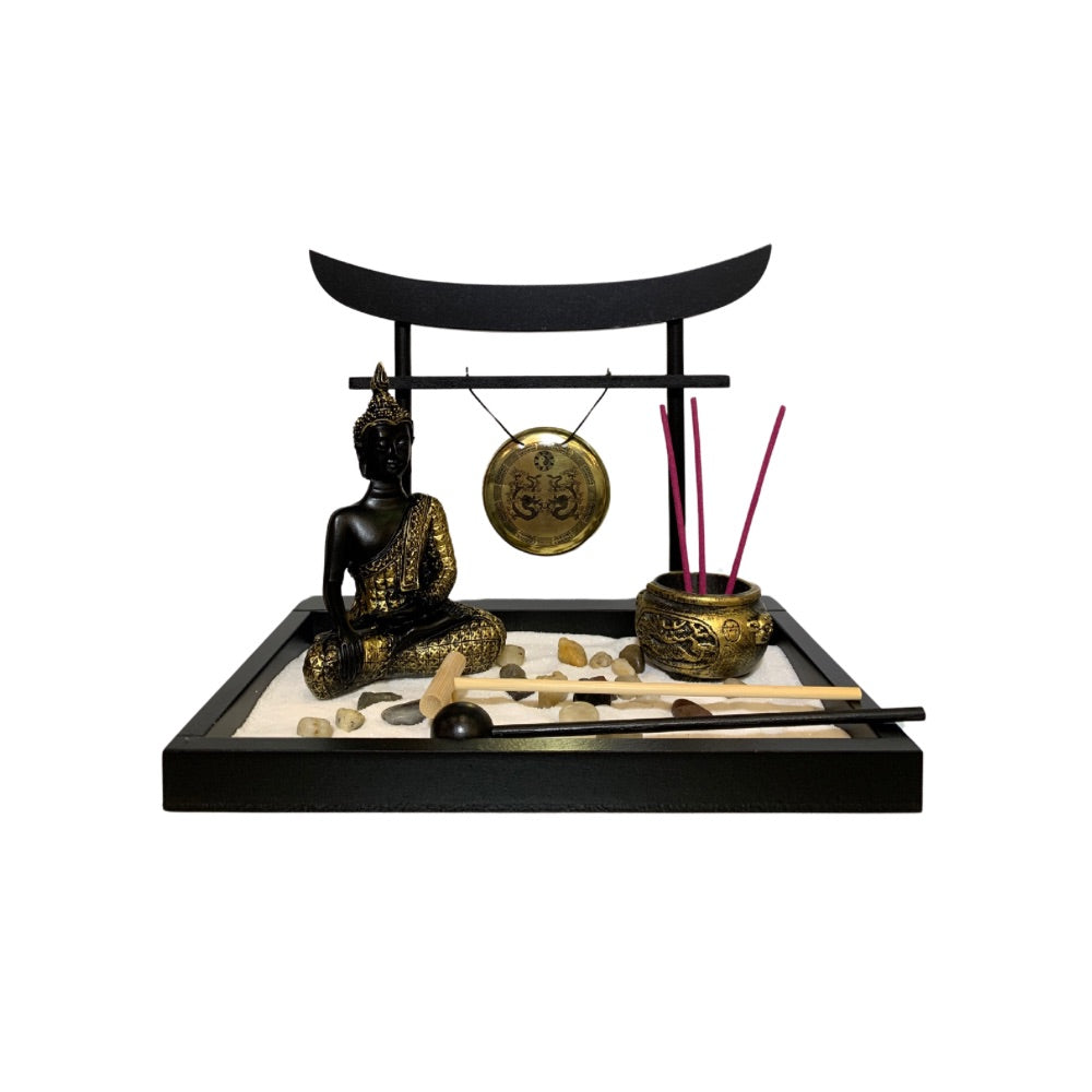 Buda Dorado con Gong