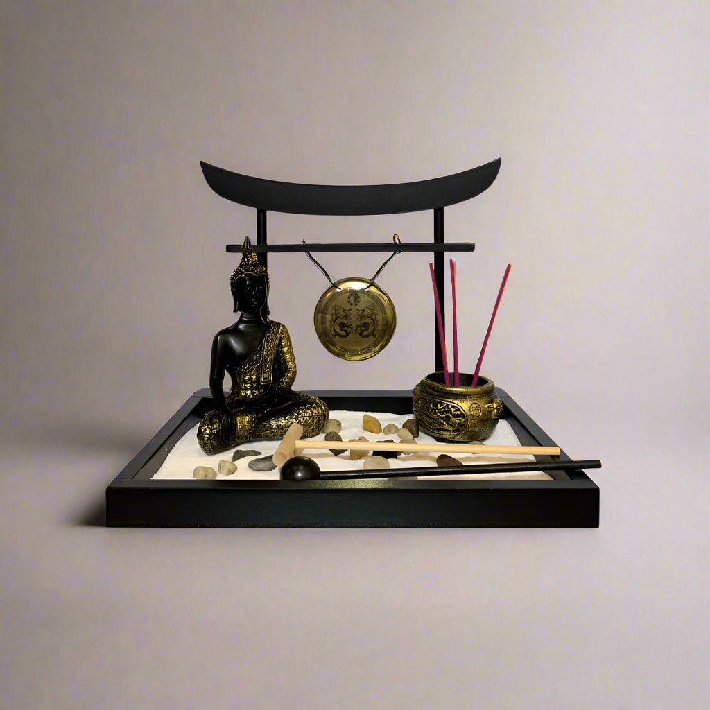 Buda Dorado con Gong