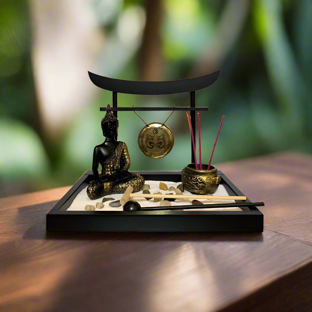 Buda Dorado con Gong