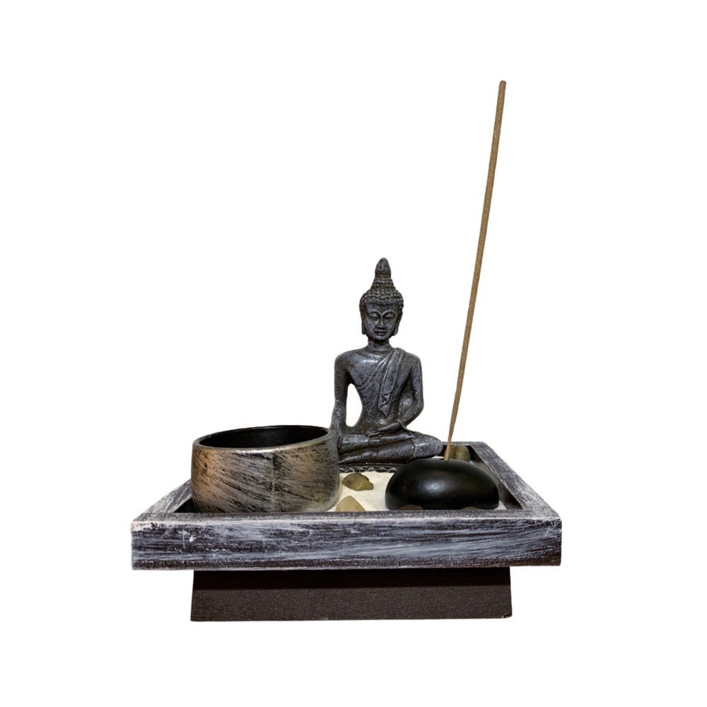 Buda Gris con base Cuadrada