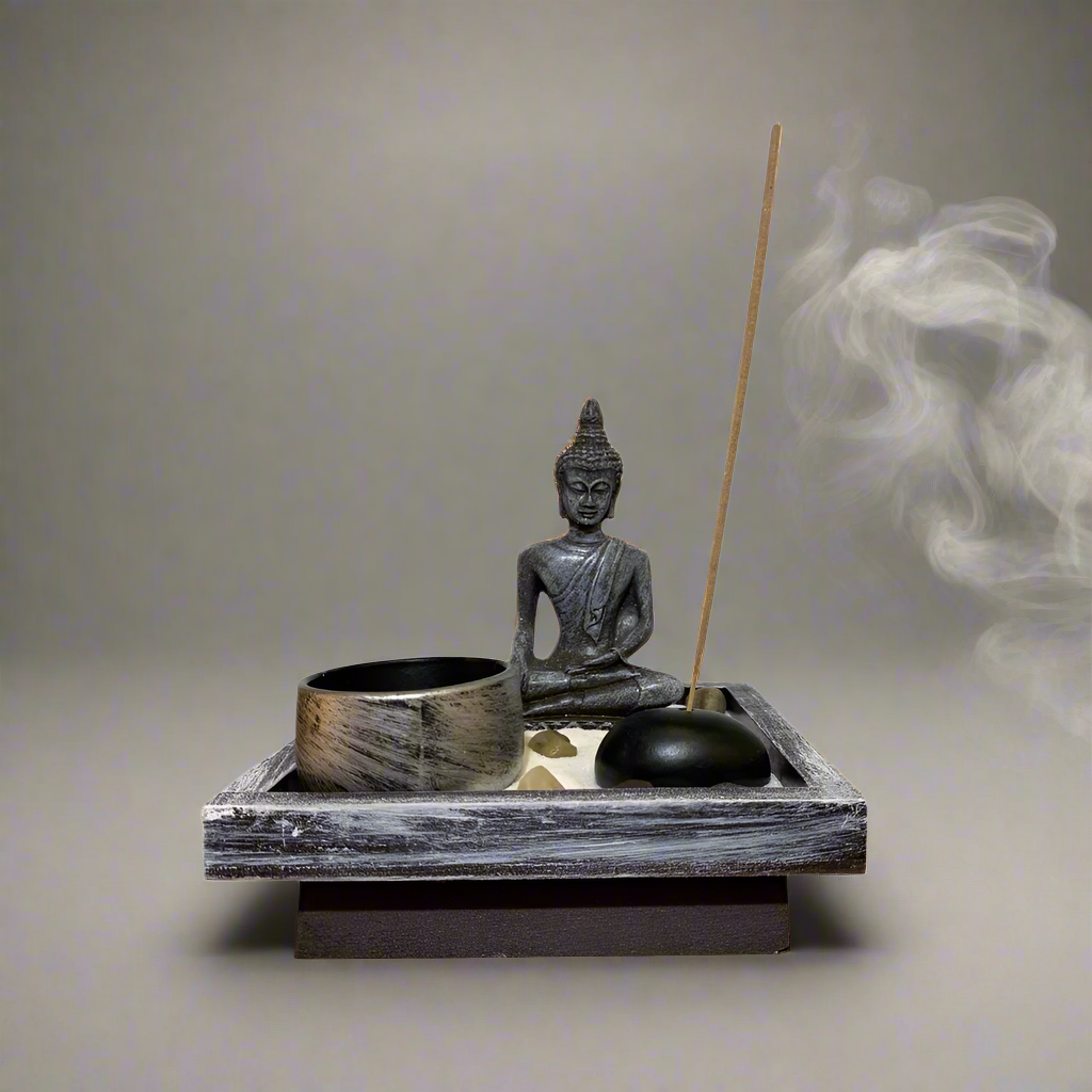 Buda Gris con base Cuadrada