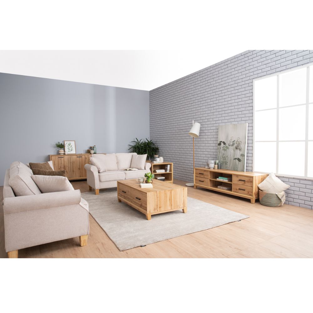 SOFA IMPALA BEIGE 2 Cuerpos