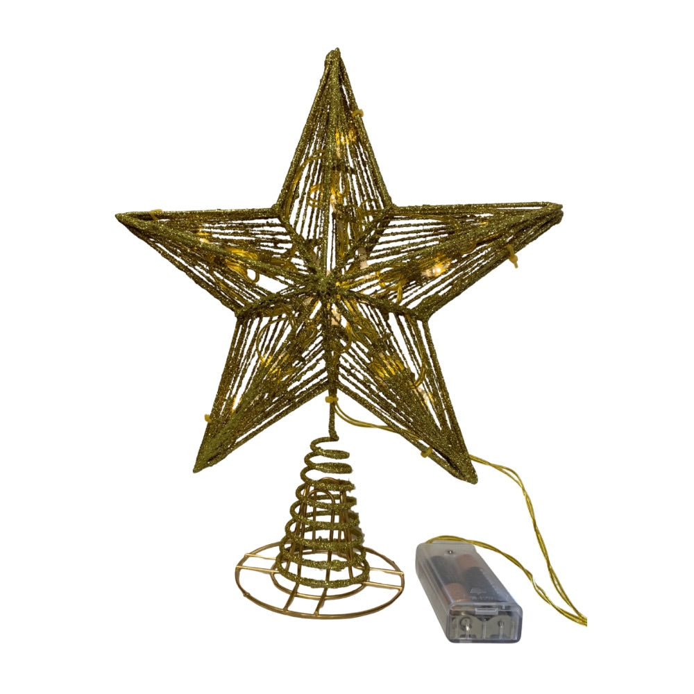 Estrella de árbol dorada 3D