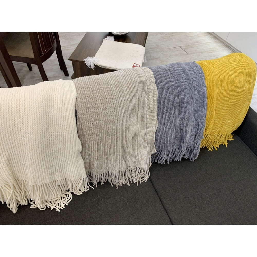 Manta Chenille 200x130 cm – Suavidad y estilo para tu hogar