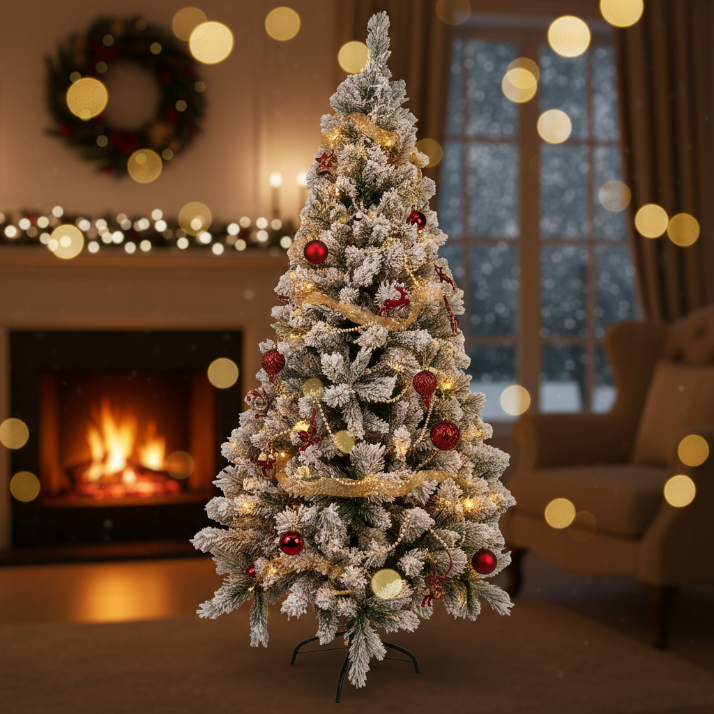 Arbol Navideño Blanco 210cm