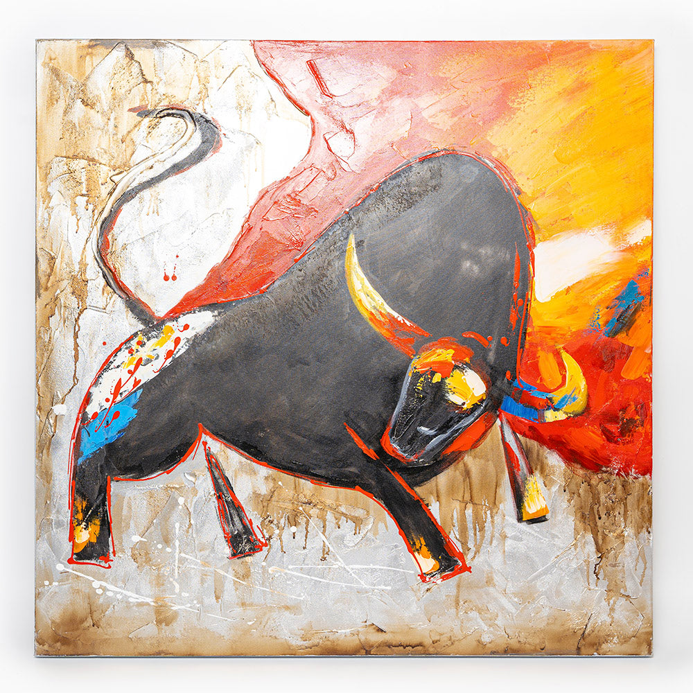 CUADRO TORO 80x80cm